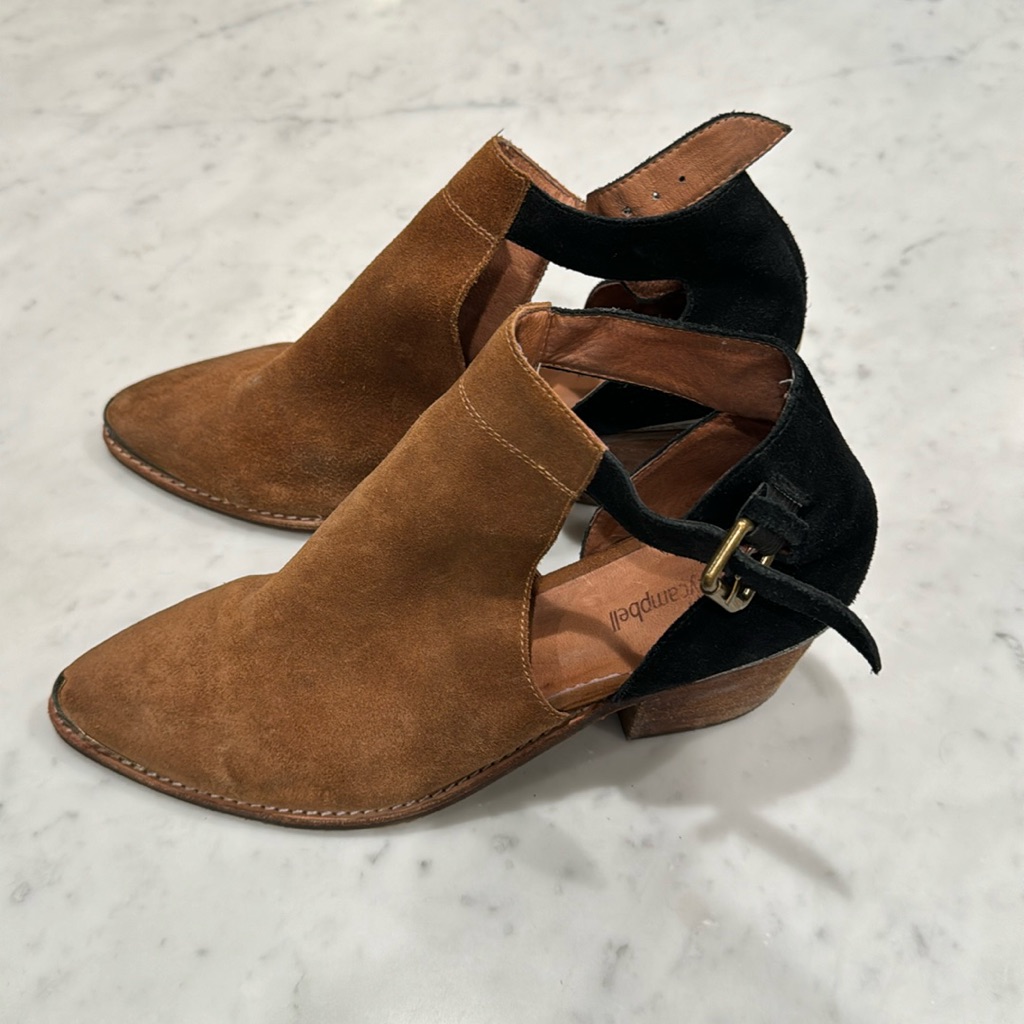 Jeffrey Campbell, Worn Twice, Swede, Brown With Black